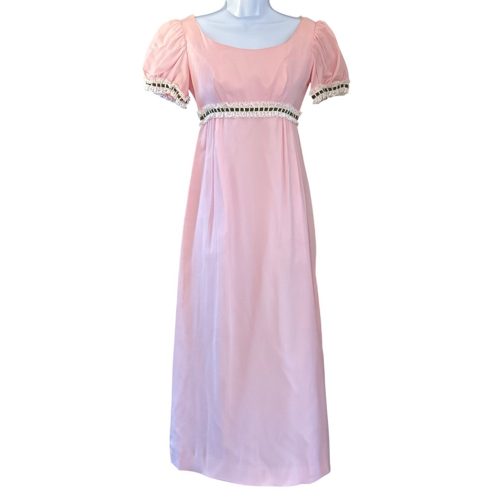 Vintage Empire Waist Dress Regencycore Coquette Cottagecore Romantic Princess